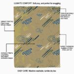georgia tech yellow jackets fan spirit gold blanket best selling
