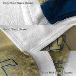 georgia tech yellow jackets gradient dots gold blanket best selling