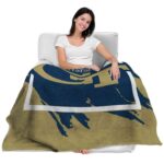 georgia tech yellow jackets splatter effect gold blanket best selling
