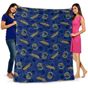 golden state warriors diehard fans blue blanket fashion forward