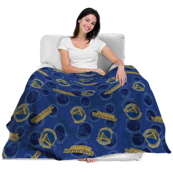 golden state warriors diehard fans blue blanket latest model