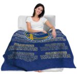 golden state warriors fan pride blue blanket latest model