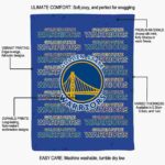 golden state warriors fan pride blue blanket new arrival