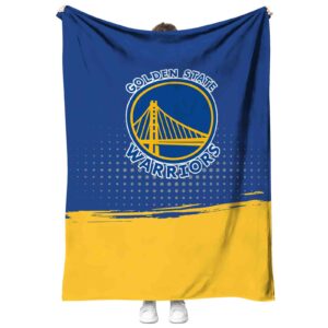 golden state warriors gradient dots blue blanket best selling