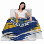 golden state warriors paint streaks blue white blanket latest model