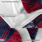 gonzaga bulldogs diagonal stripes blue blanket best selling