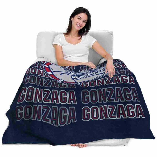gonzaga bulldogs fan pride blue blanket latest model