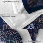 gonzaga bulldogs fan pride blue blanket premium grade