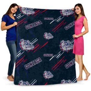 gonzaga bulldogs fan spirit blue blanket fashion forward