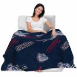 gonzaga bulldogs fan spirit blue blanket latest model