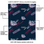 gonzaga bulldogs fan spirit blue blanket new arrival