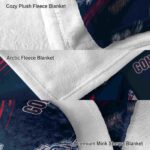 gonzaga bulldogs fan spirit blue blanket premium grade