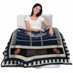 gonzaga bulldogs football field blue blanket latest model