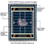 gonzaga bulldogs football field blue blanket new arrival
