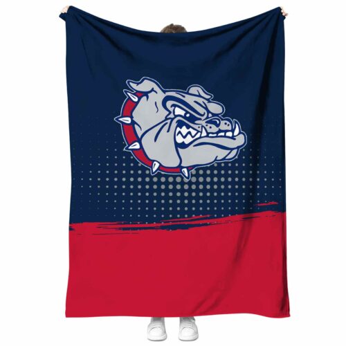gonzaga bulldogs gradient dots blue blanket best selling