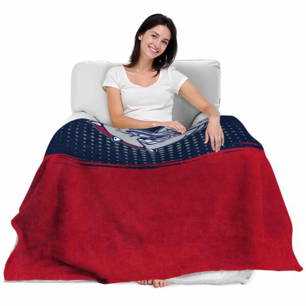 gonzaga bulldogs gradient dots blue blanket latest model