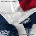 gonzaga bulldogs gradient dots blue blanket premium grade