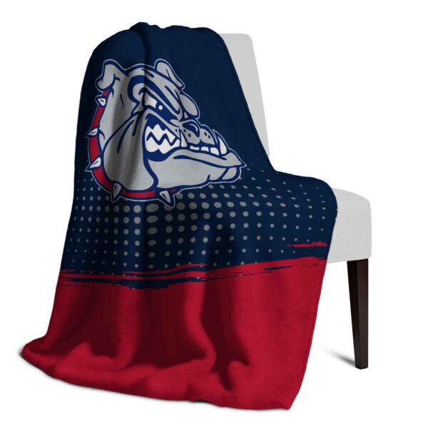 gonzaga bulldogs gradient dots blue blanket top rated
