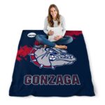 gonzaga bulldogs grunge texture blue blanket best selling