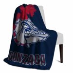 gonzaga bulldogs grunge texture blue blanket best selling