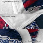 gonzaga bulldogs paint streaks blue white blanket best selling