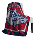 gonzaga bulldogs splatter effect blue blanket top rated
