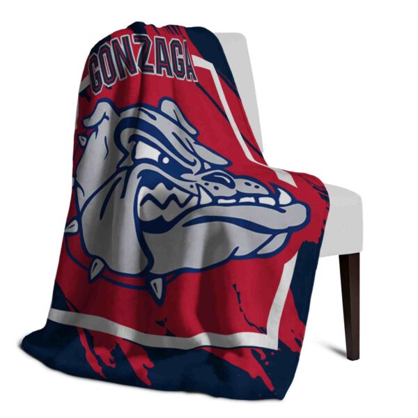 gonzaga bulldogs splatter effect blue blanket top rated