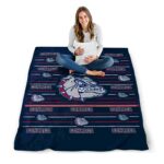 gonzaga bulldogs striped pattern blue blanket best selling