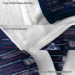 gonzaga bulldogs striped pattern blue blanket best selling