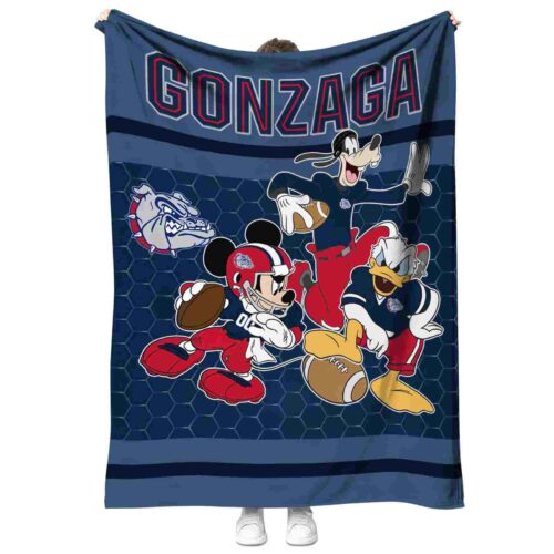gonzaga bulldogs three musketeers blue blanket best selling