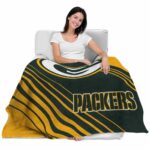 green bay packers diagonal stripes green blanket latest model