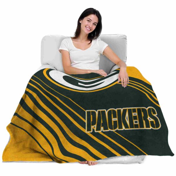 green bay packers diagonal stripes green blanket latest model