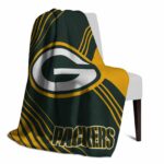 green bay packers diagonal stripes green blanket top rated