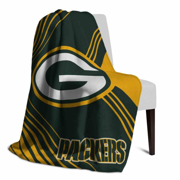 green bay packers diagonal stripes green blanket top rated