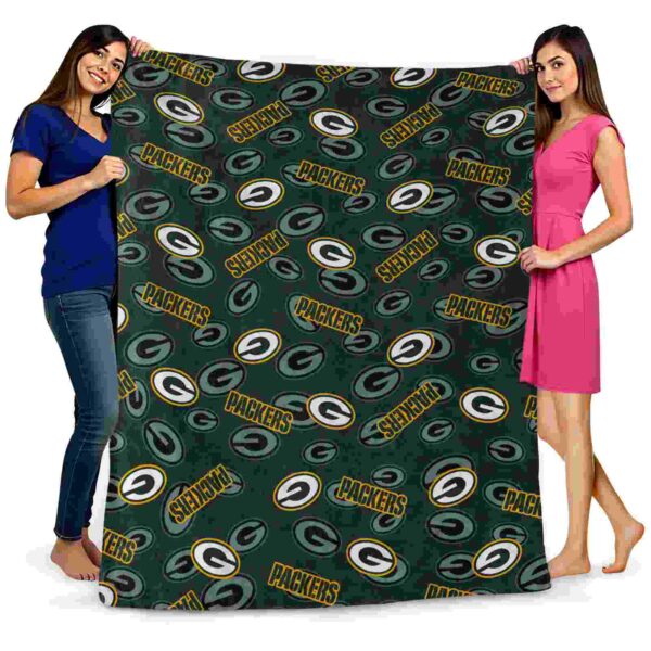 green bay packers diehard fans green blanket fashion forward