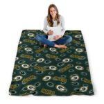 green bay packers diehard fans green blanket high quality