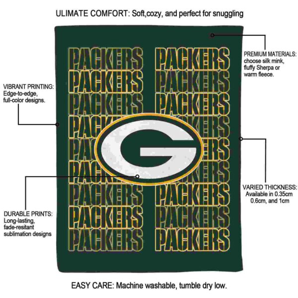 green bay packers fan pride green blanket new arrival