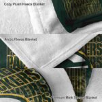green bay packers fan pride green blanket premium grade