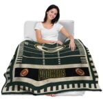 green bay packers football field green blanket best selling