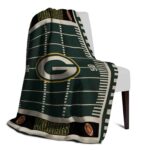 green bay packers football field green blanket best selling