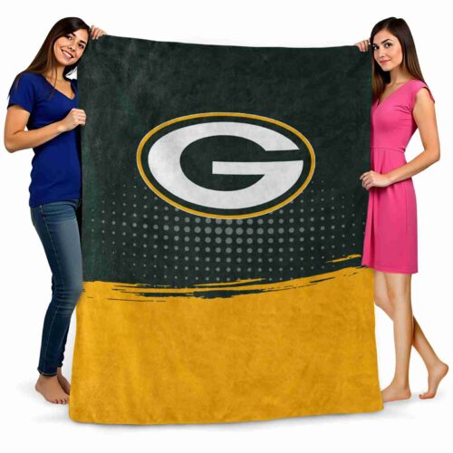 green bay packers gradient dots green blanket fashion forward
