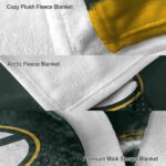 green bay packers gradient dots green blanket premium grade