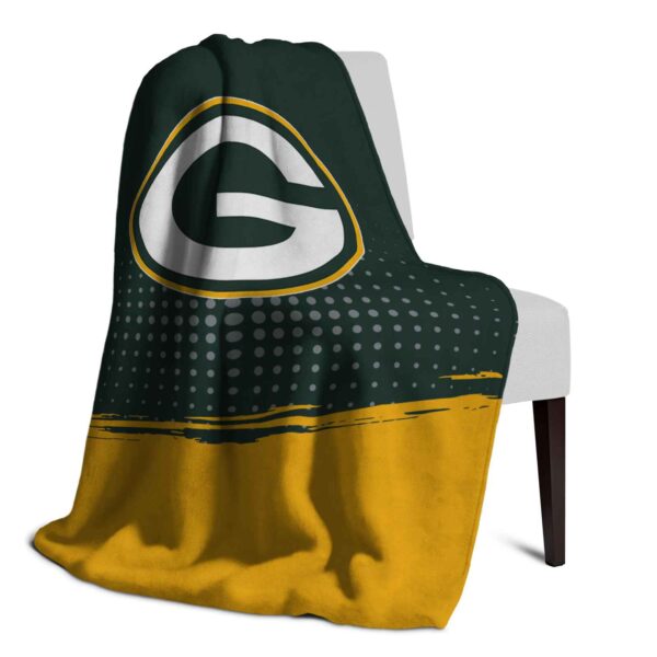 green bay packers gradient dots green blanket top rated