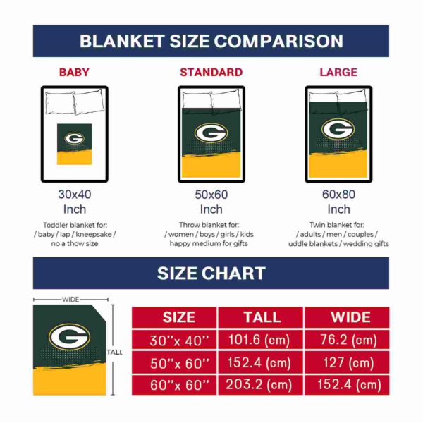 green bay packers gradient dots green blanket trendy