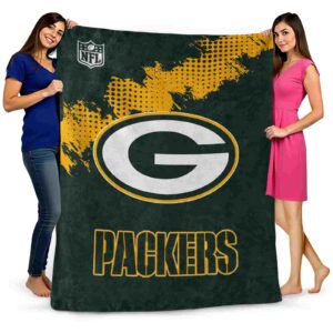 green bay packers grunge texture green blanket fashion forward