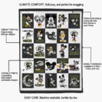green bay packers mickey minnie green white blanket new arrival