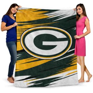 green bay packers paint streaks green white blanket fashion forward
