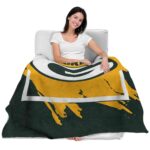 green bay packers splatter effect green blanket latest model