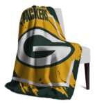 green bay packers splatter effect green blanket top rated