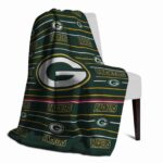 green bay packers striped pattern green blanket top rated
